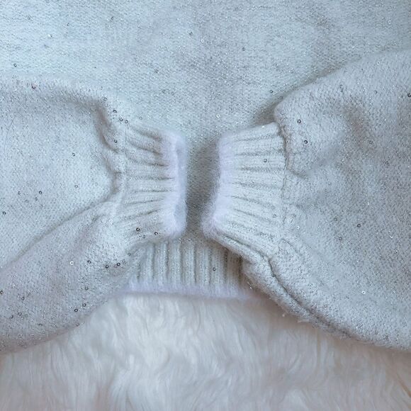 For Love & Lemons Odette Cardigan in Cream Size XS Cropped Puffed Sleeves - Picture 3 of 6